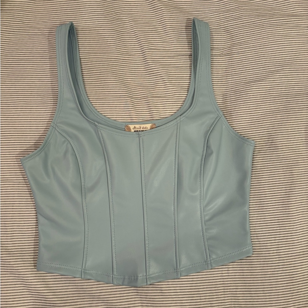 Altar’d State small leather corset top